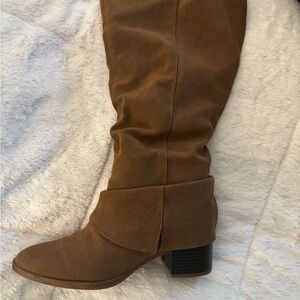 Life Stride Tan Over the Knee Boots (Wide Calf)